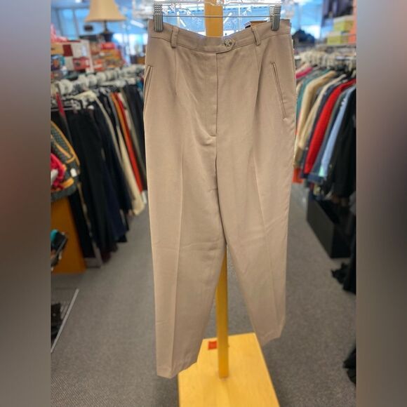 Vintage Austin Reed Sz. 10Petite Tan Pantsuit - Picture 4 of 6